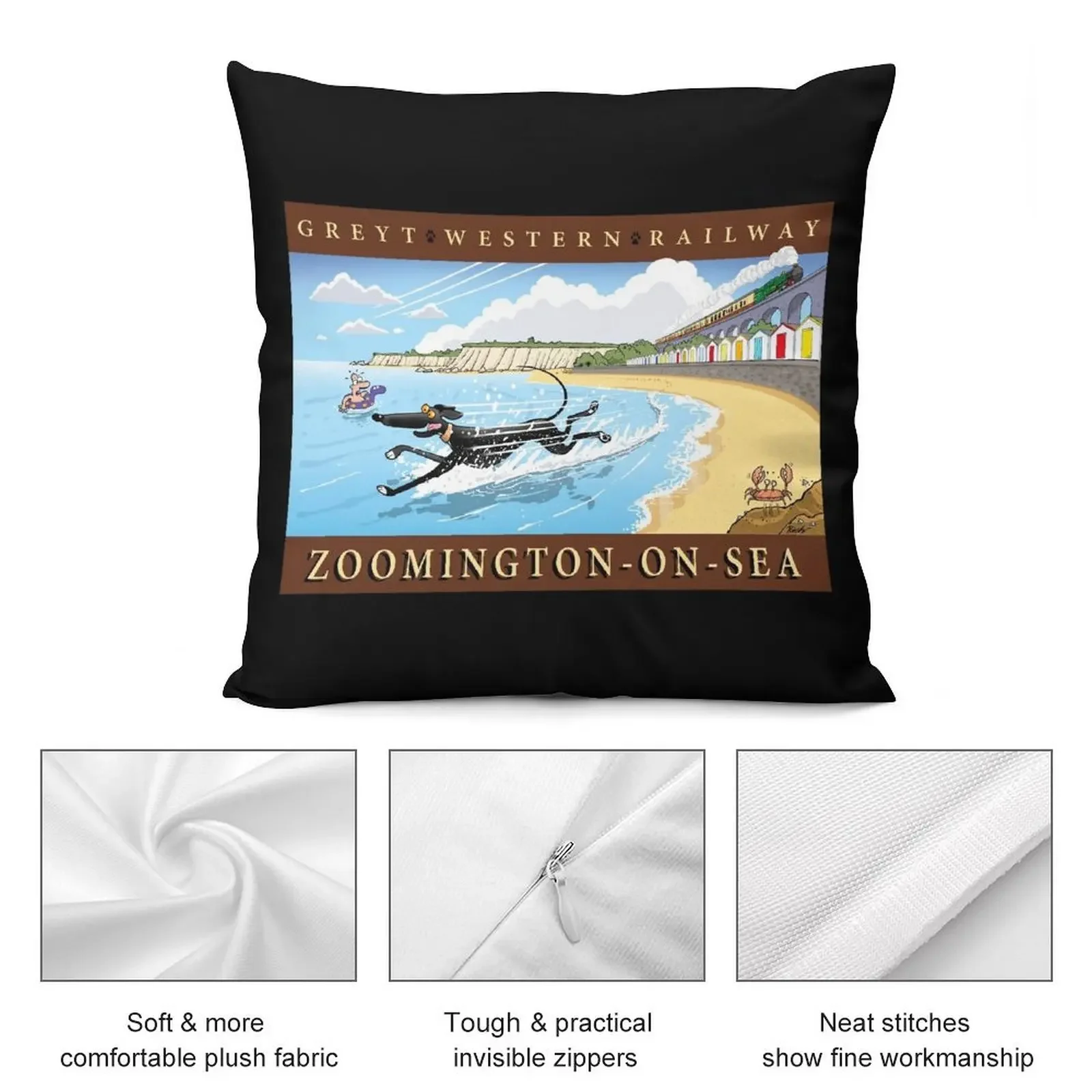 Greyt Western: Zoomington-on-sea Декоративная подушка Наволочки Новогодняя