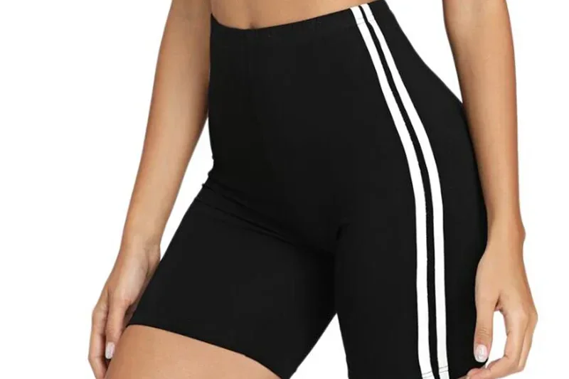 Эластичные спортивные шорты больших размеров для женщин. Спортивные вязаные