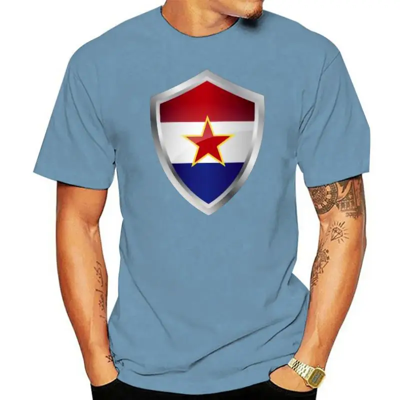 

Print Emblem Yugoslavia T-Shirt For Mens Woman Round Neck Comics Men Tshirt Short Sleeve Solid Color Hiphop Tops