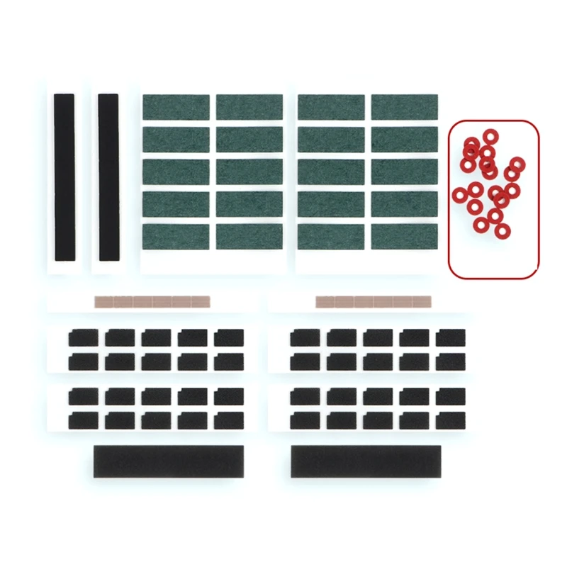 

DXAB 100pcs / Pack Stabilizer Gasket Satellite Switch Film Silencer Pad Steel Wire stable Cushion for Mechanical Keyboard