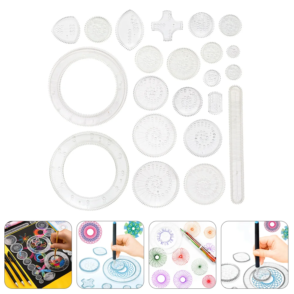 

Kidcraft Playset Logger Multi-function Ruler Interlocking Gears Painting Set Curve Luxury Plastic Child