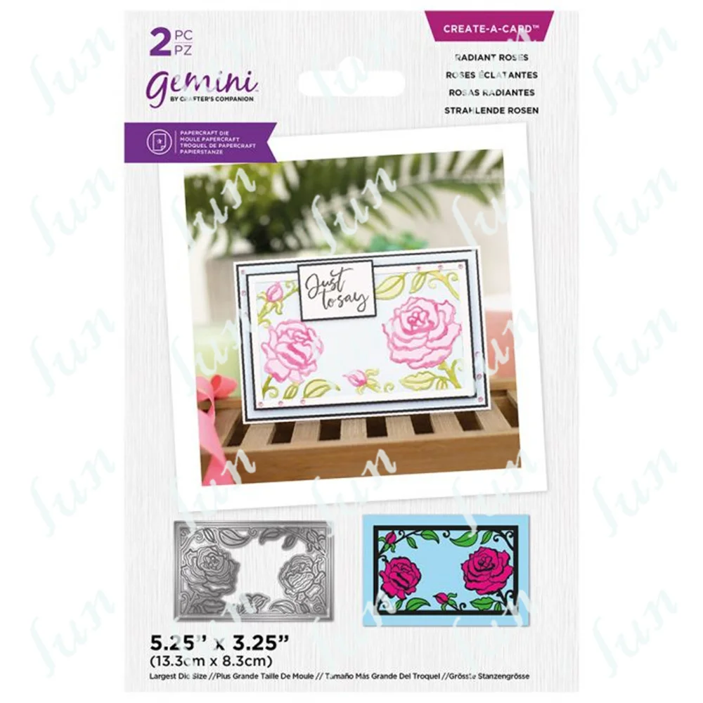 

Arrival 2022 New Reusable Paper Craft Molds Kids Fun Diy Drawing Scrapbooking Coloring Folders Radiant Roses Metal Cutting Dies