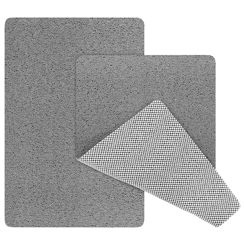 

Shower Mat Bathtub Mat,2 Pack,24 x 16 Inch, Non-Slip Bath Mat with Drain, Quick Drying PVC Loofah Bath Mat