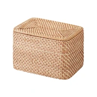 high quality natural material bamboo woven storage baskets office book storage container made in vietnam