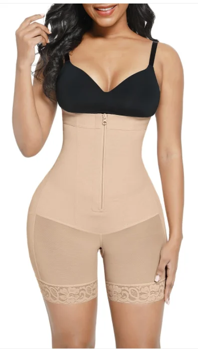 

Fajas Colombian Girdle Waist Trainer Butt Lifter Shapewear Women Tummy Control Body Shaper Front Hooks Sheath Slimming Flat