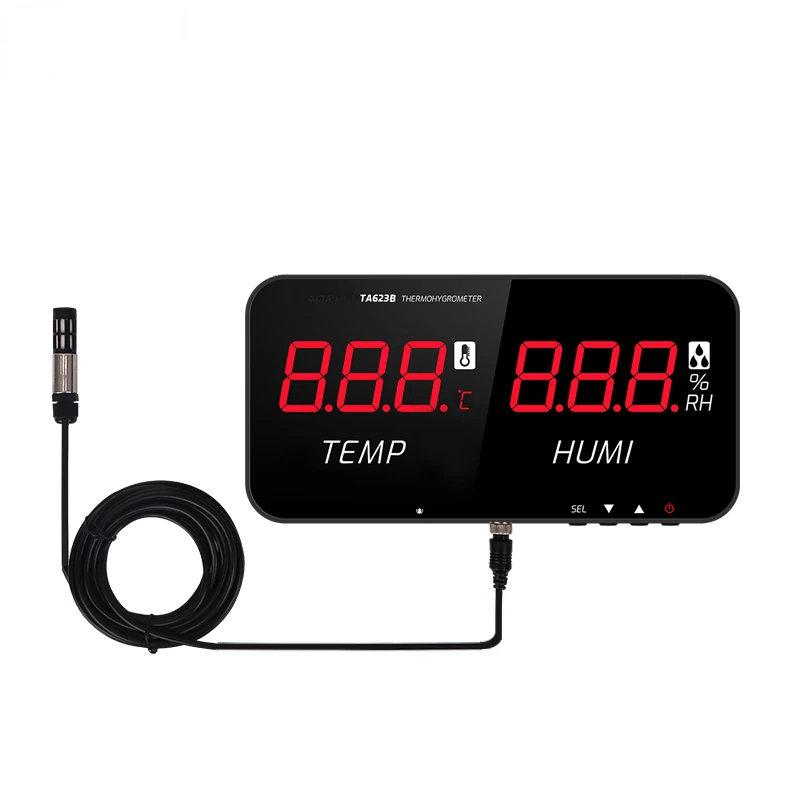 

Цифровой термометр TA623B, настенный термометр Sonda Temp Umidade