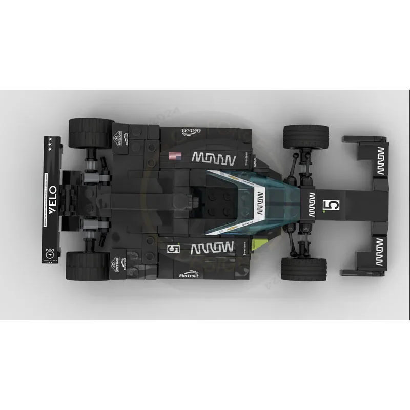 MOC-149709 формула автомобиля Indycar Сращивание сборки строительный блок модель 253