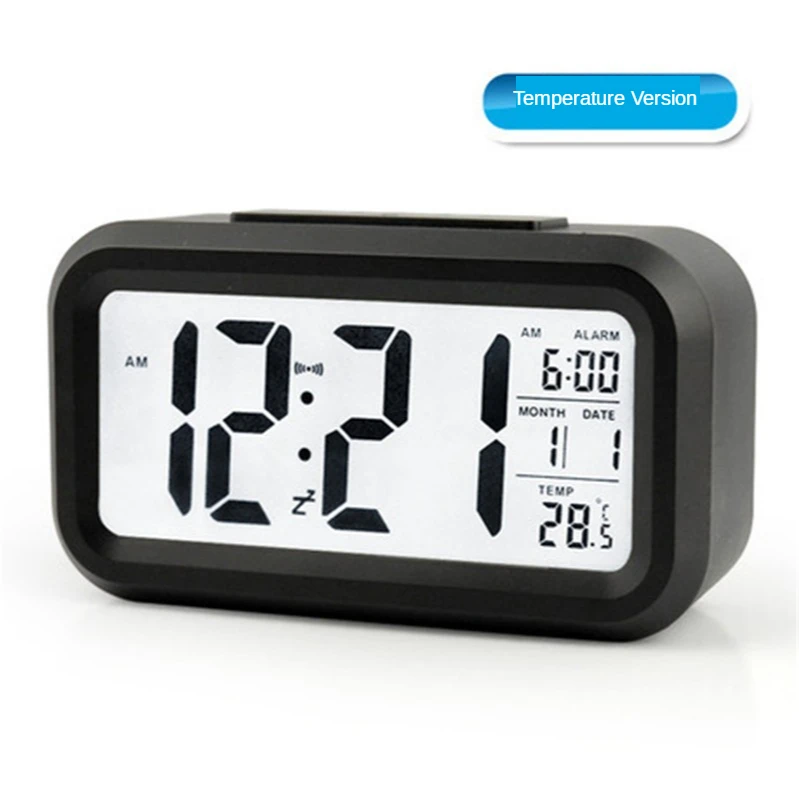 Горячая Распродажа светодиодный цифровой будильник с подсветкой немой Календарь настольные электронные часы Bcaklight настольные часы