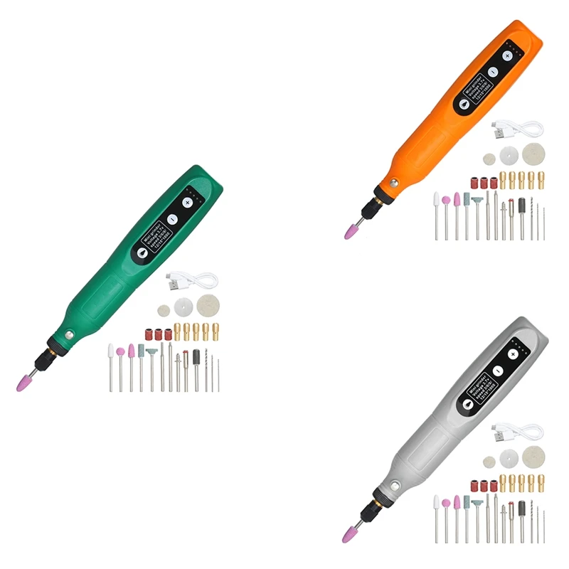 

5-Speed Mini Electric Grinder Tool Set USB Charging Grinding Machine For Carving Wood Punching Metal Polishing