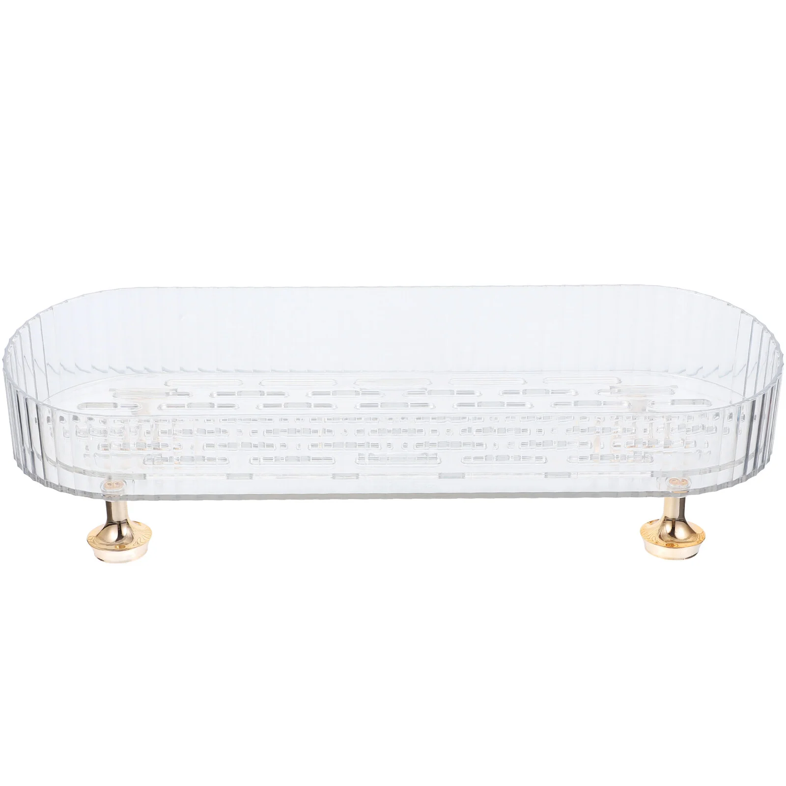 

Countertop Holder Tray Draining Soap Storage Dish Clear Organizer Box Bathroom Self Simple