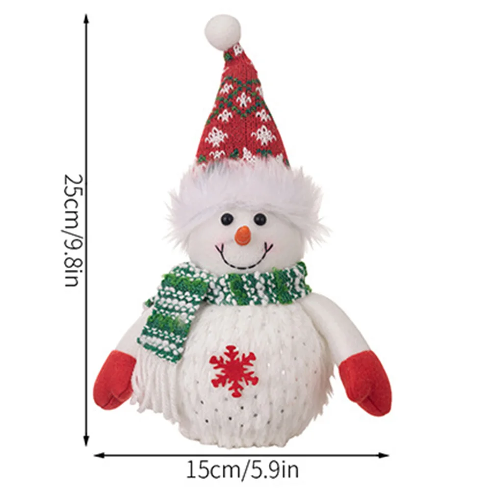 Светодиодный светильник рождественская кукла-снеговик украшение с подсветкой