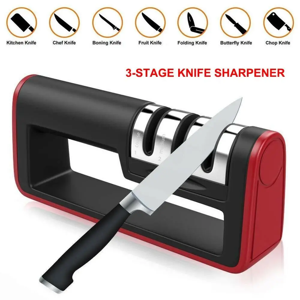 

Professional Sharpener Knife-sharpener Diamond 3 Stages Grinding Stones Whetstone Stick Sharpening Kitchen Cooking Home Gadget