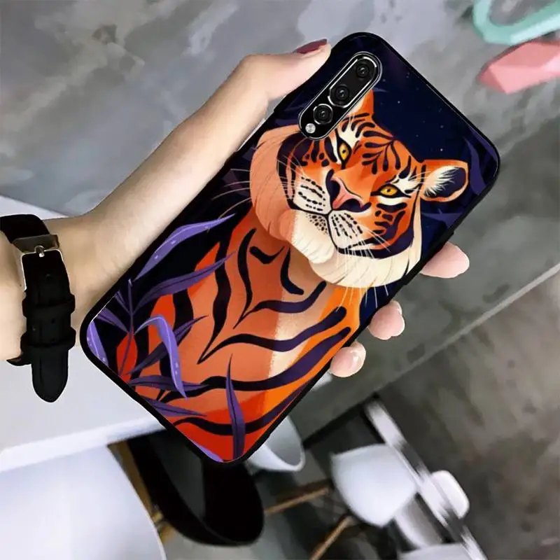 Чехол для телефона с изображением свирепного Тигра Huawei G7 G8 P7 P8 P9 P10 P20 P30 Lite Mini Pro P
