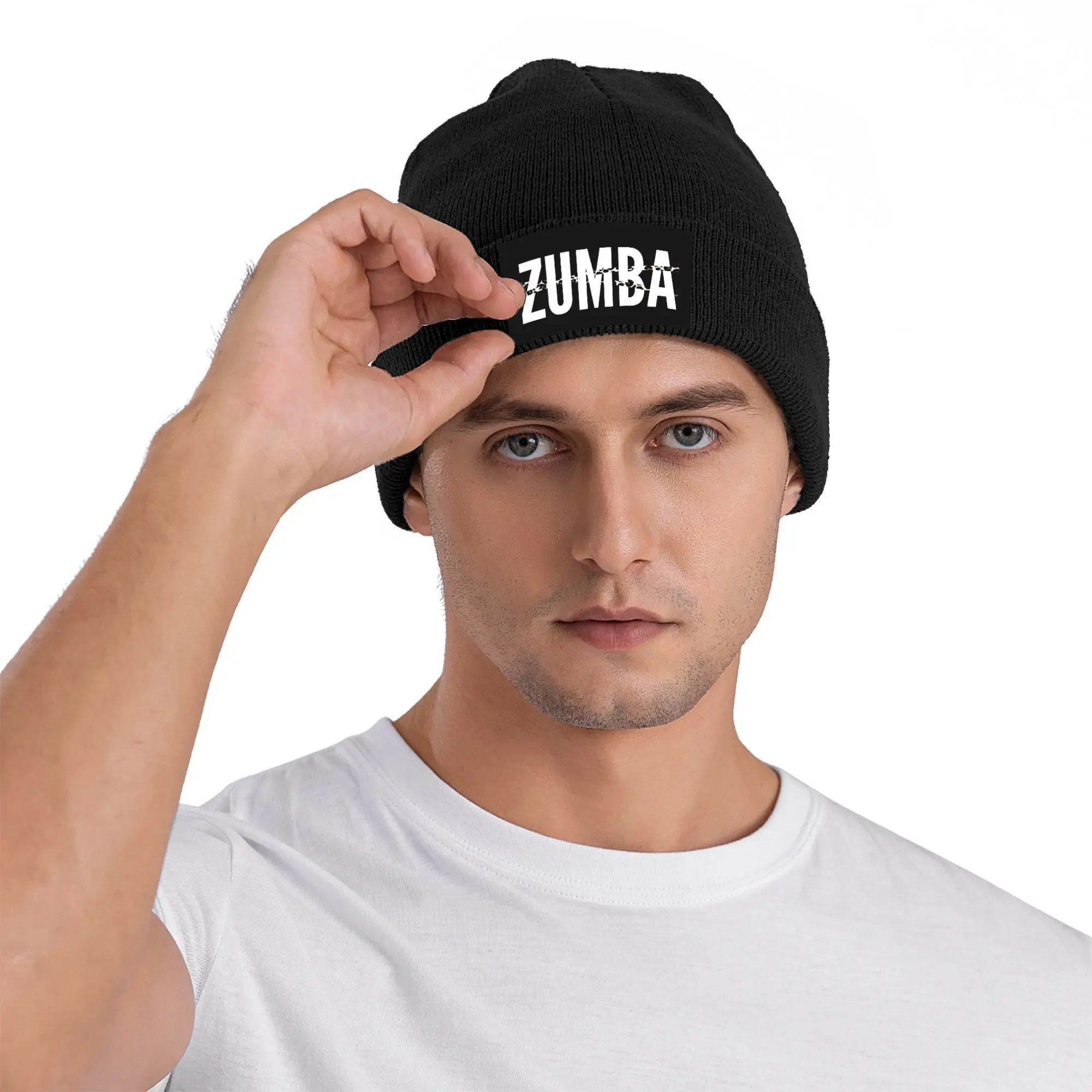Custom Zumbas Leopard Dance Skullies Beanies Caps Unisex Winter Warm Knit Hat Men Women Street Adult Bonnet Outdoor Ski Cap