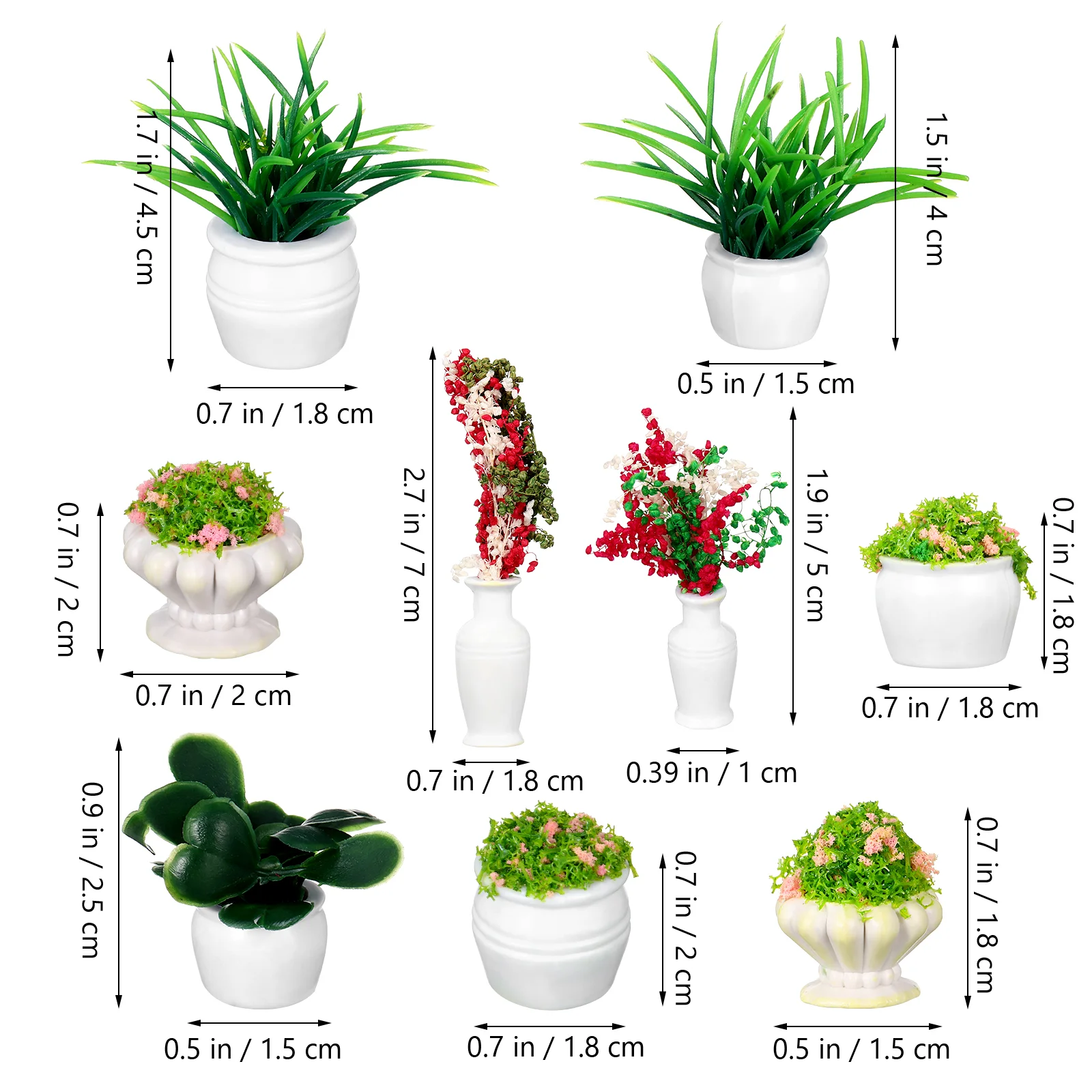 Миниатюрные садовые аксессуары модель цветочного горшка горшки ручные