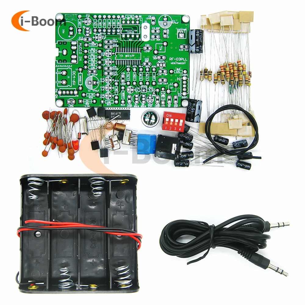 

87-108MHz FM Frequency Modulation Wireless Microphone Module DIY FM Transmitter Module Board DIY Kit DC 4-6V