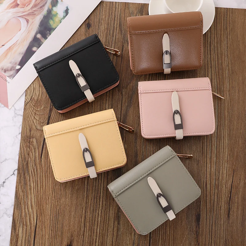 

Small Wallet Women Purses Coin Purse Card Holder Wallets Female Pu Leather Clutch Money Bag Leather Wallet Wholesale Purses