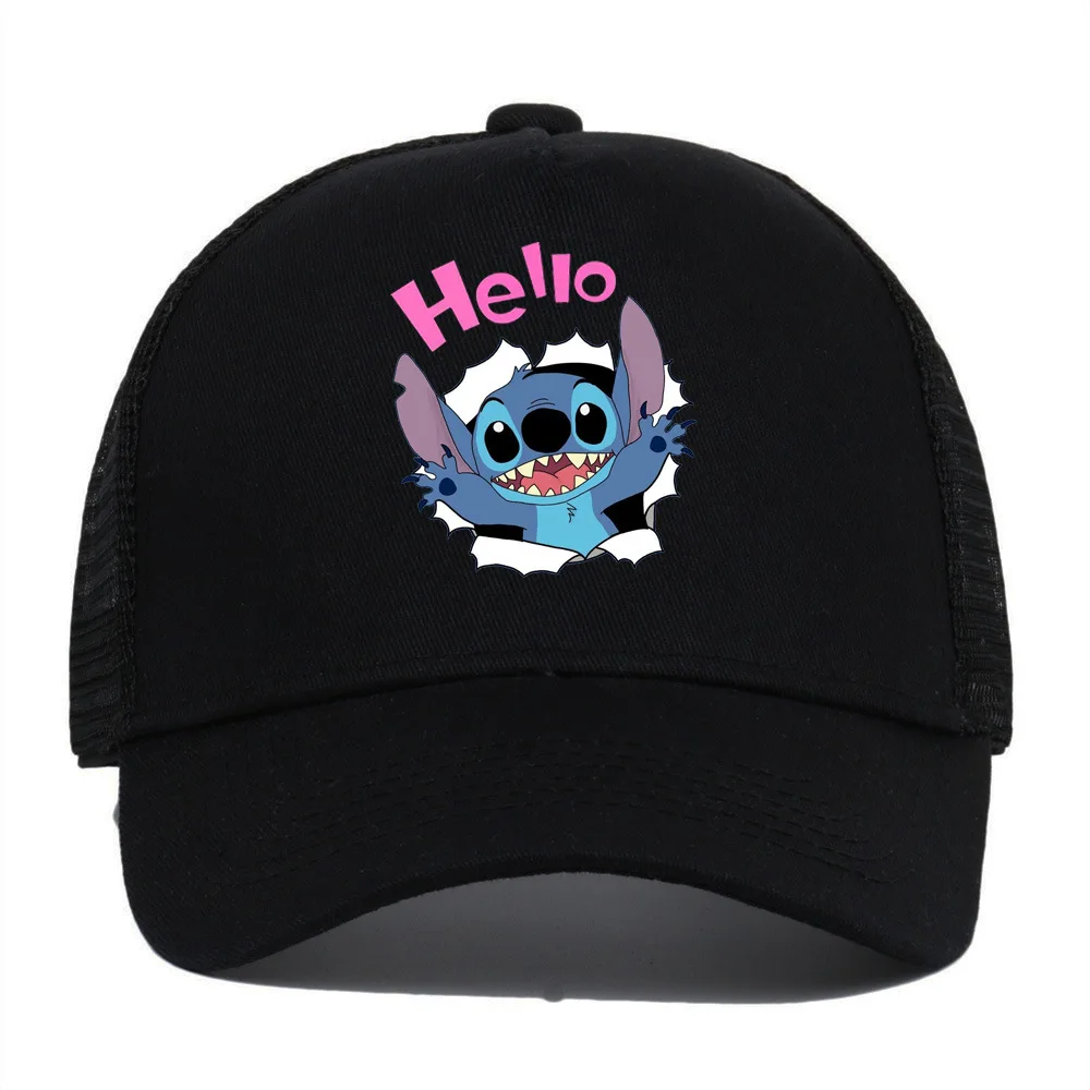 2024 Moniso Sanrio Stitch Женская бейсбольная кепка с рисунком из пяти частей