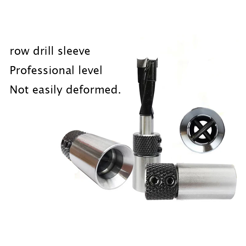 

1 Piece Woodworking Drill Bit Clip Cross Sleeve Base Set Wood Drilling Rig Drill Chuck Woodworking Row Drill Joint Sleeve Base