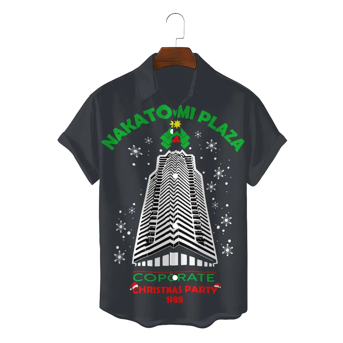 

Die Hard Movie Christmas Party 1988 Bruce Willis Men's Shirts Nakatomi Plaza Fashion 3D Shirt Harajuku Streetwear Hipster