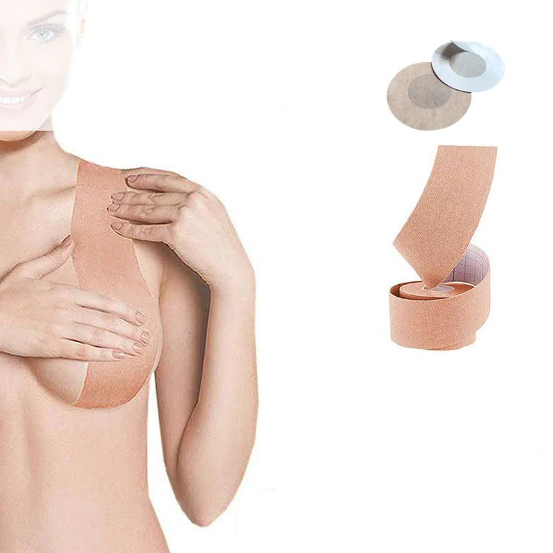 

Women Breast Lift Tape Titty Sexy Invisible Bra Boob Tapes Push Up Body Nipple Cover Sexy Sticky Bra Strapless Lingerie Backless