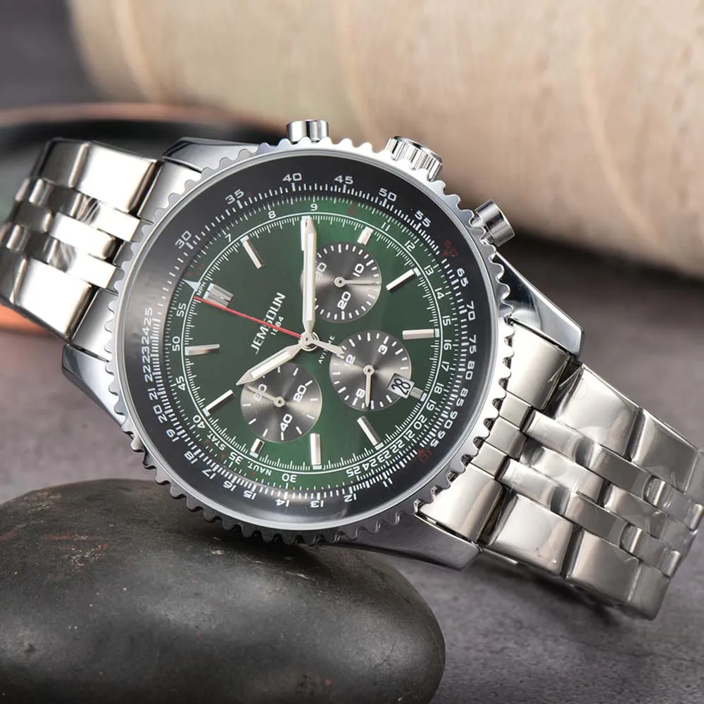 

Top Original Brand Mens Watches Business Multifunction Sports Watch Classic Fashion Automatic Date Chronograph Quartz AAA Clocks