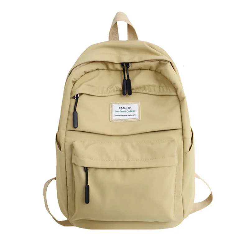 

Повседневный однотонный нейлоновый женский рюкзак, школьный ранец для студентов, сумки на плечо для девочек-подростков
