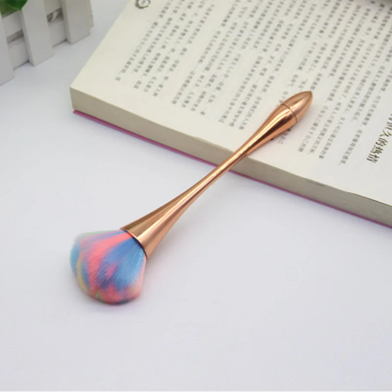 

Single Electroplating Makeup Brush Multi-color Small Waist Drop Set Foundation Brush Loose Powder Brush Beauty Makeup Tool