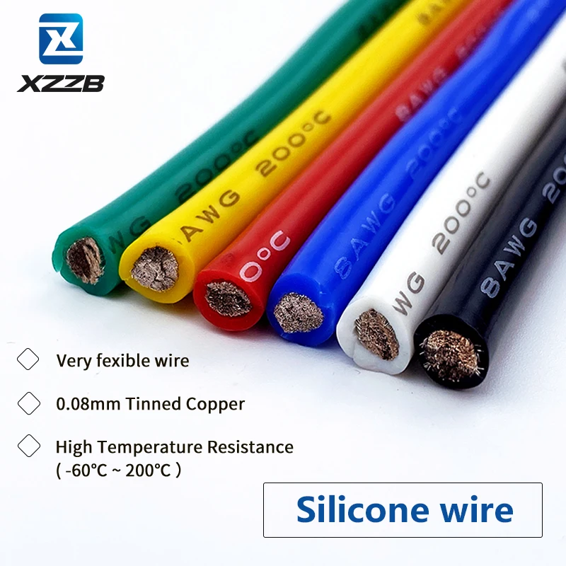 

Silicone cable Electrical wires Battery car wire 2awg 4awg 6awg 8awg 10awg 12awg 14awg 16awg 18awg 2 4 6 8 10 12 14 16 18 20 awg