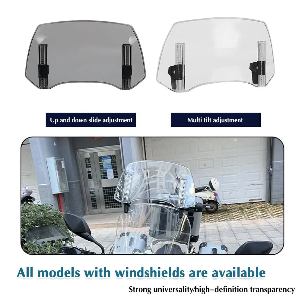 

Регулируемое маленькое ветровое стекло для мотоциклов, модернизация, увеличение высоты, маленькое ветровое стекло для Kawasaki Honda BMW J9F4, 1 шт.