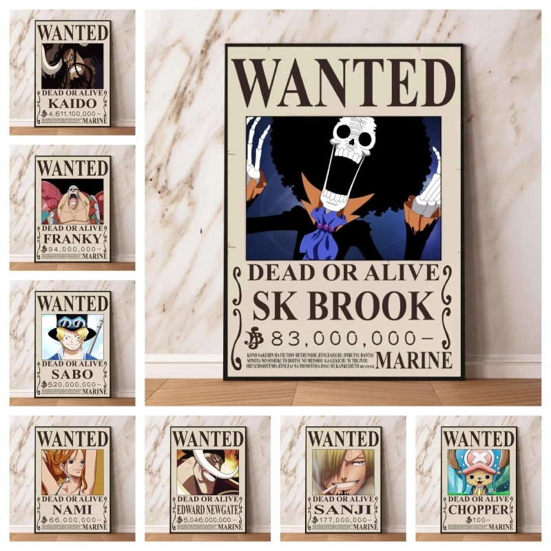 

Japanese Classic Anime One Piece Bounty Wanted Nami Modular Prints Poster Home Picture Christmas Gifts Wall Art Living Room
