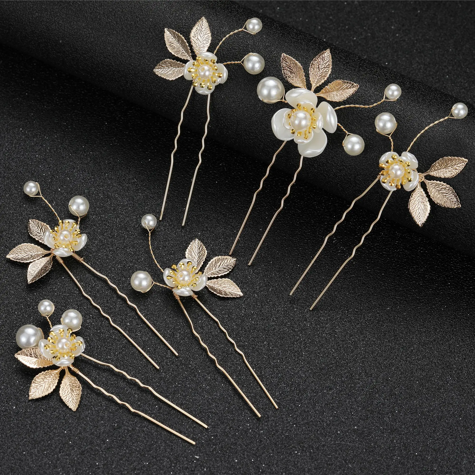 

6PCS/SET Accessories for Bridal Hairstyle Bridesmaid Hair Jewelry Women Hairpins Hair Clips Headwear Headpieces