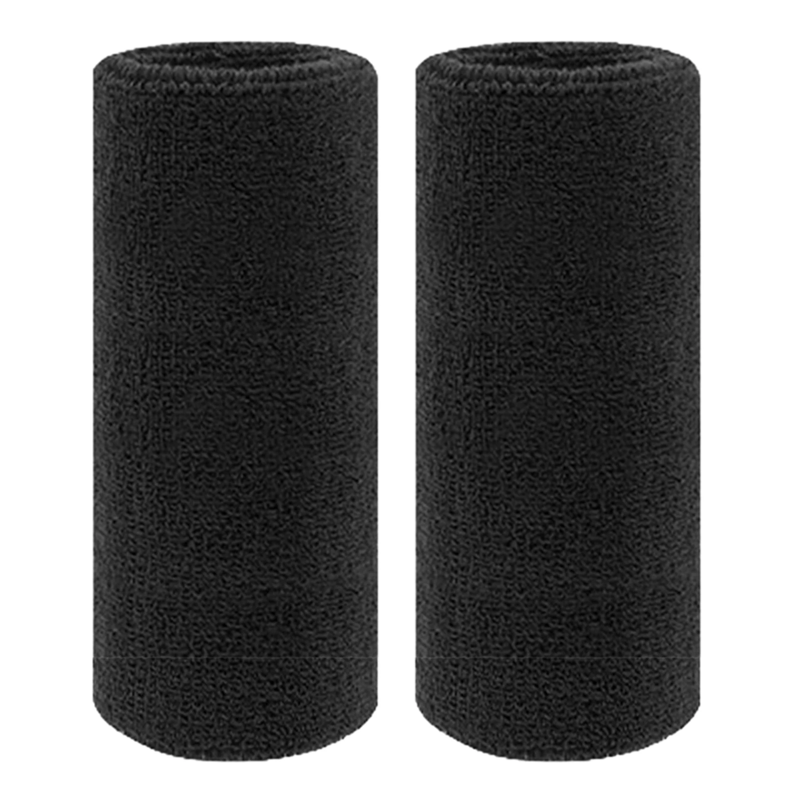 

2pcs Arm Sweatband Men Women Thicken Bracelet Football Basketball Athletics Absorbent Soft Running Doublewide Outdoor Sports