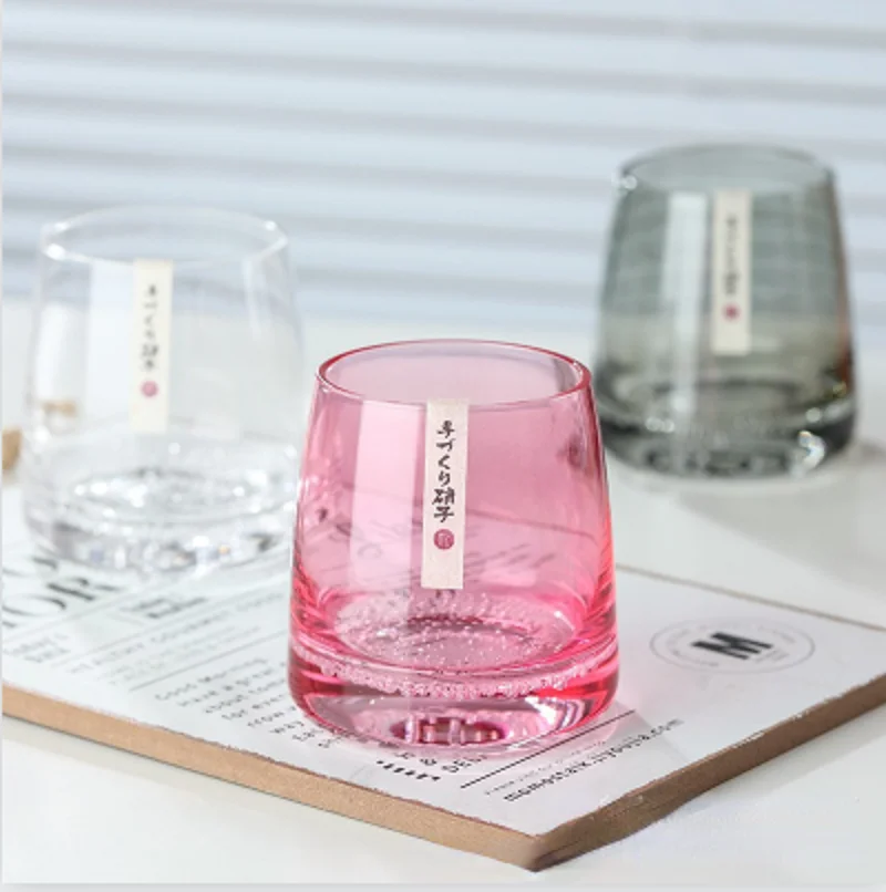 

Nordic Ins Style Whiskey Glass Multi-color Bubble Glass Vodka Glass