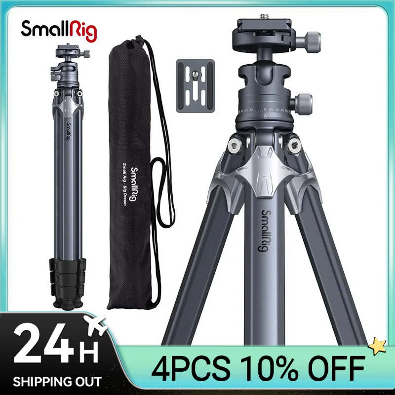 

SmallRig Lightweight Travel Tripod AP-01 with Compact Structure,360° Ball Head,Quick Release Plate,Travel Bag for Canon for Sony