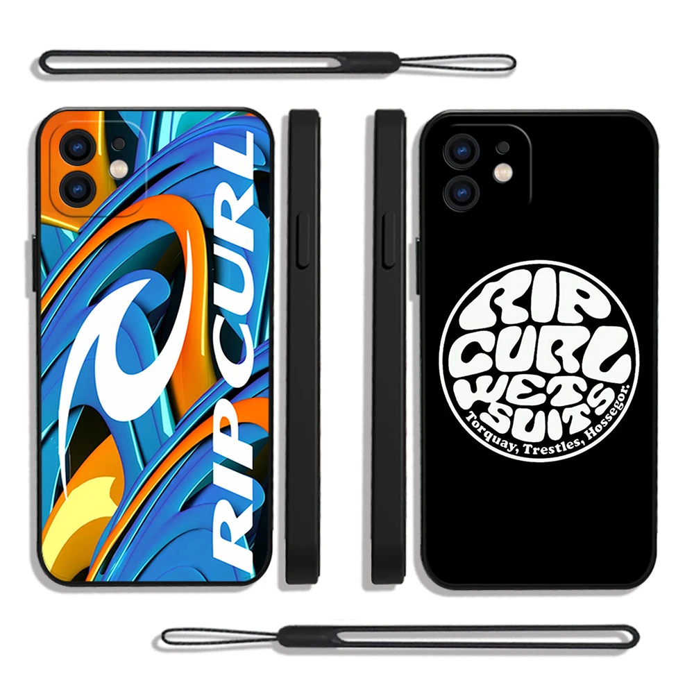 

Blue Water Surf Beach Rips Curls Phone Case For Xiaomi Redmi Note 12 11 11T 10 10S Pro Plus 10C 9A K50 K60 4G 5G With Hand Strap
