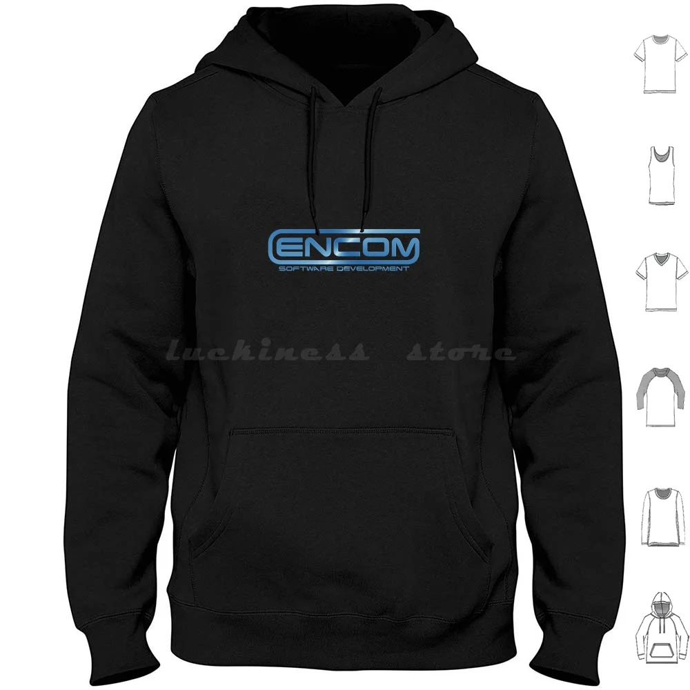 

Encom Hoodies Long Sleeve Encom Tron Software Video Game Computer Technology