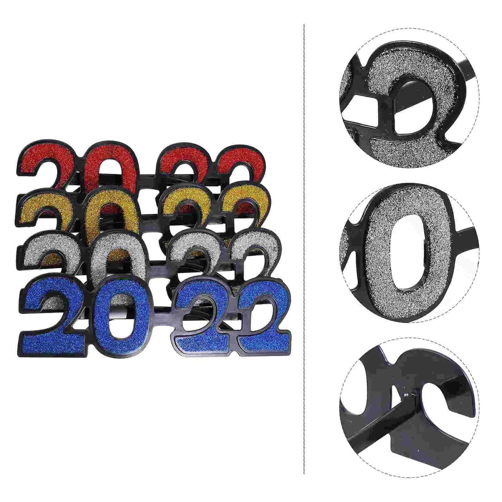

New Year Party Costume Eyeglasses Props 2022 Eve Eyeglass Graduation Accessories Glasses Suppliesphoto Novelty Sunglasses