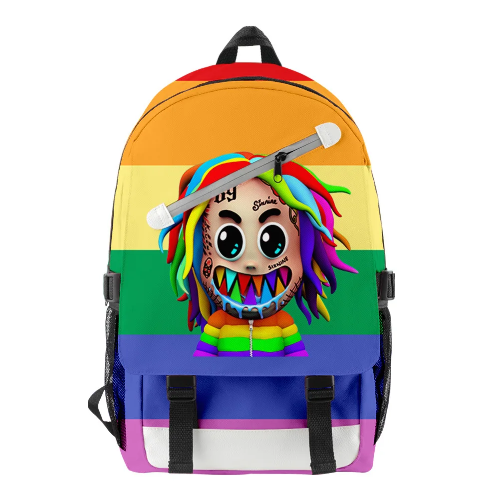 

Hip Hop Funny 6ix9ine Singer 3D Print Backpack Schoolbag Boys/Girls Big Students Oxford Waterproof Laptop Backpack Travel Bags
