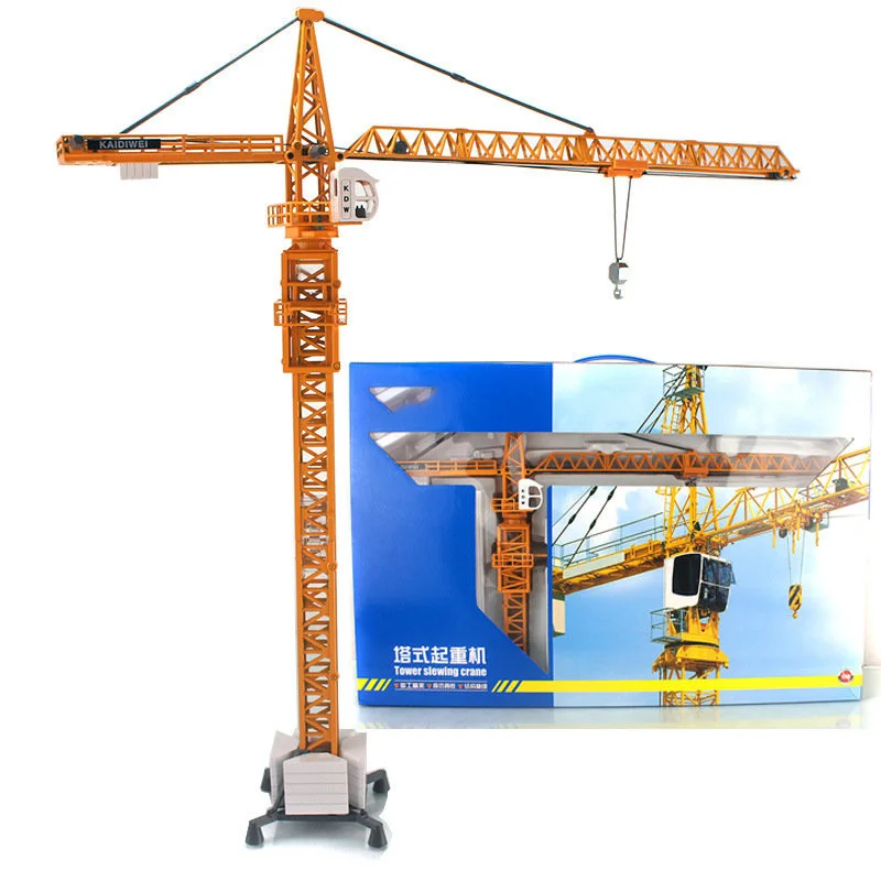 

Diecast 1/50 Scale Tower Crane Construction Vehicle Simulation Alloy Model Collection Display Ornaments Boys Toys Gift Souvenirs