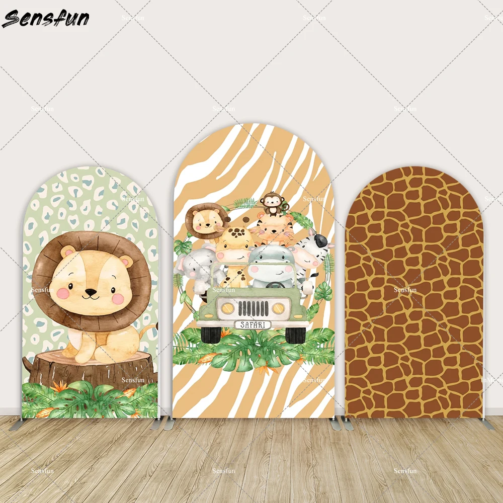 Frame Stand Animals Birthday Party Decor Table Covers Elasti