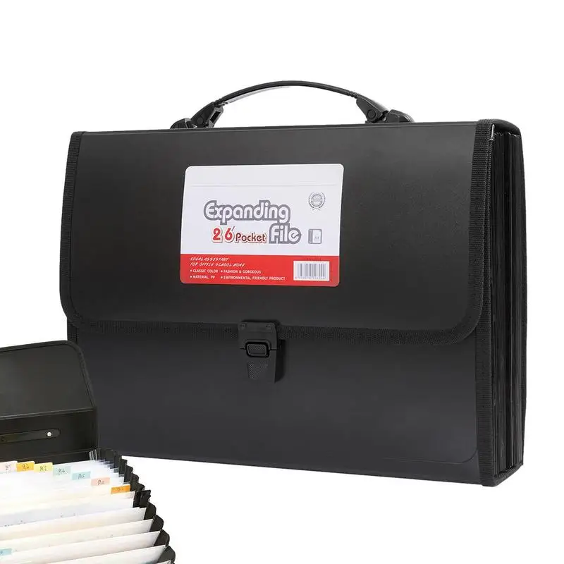 

Filing Folder Organizer 26-Layer Paper Document Organizer Storage Tool With Blank Tabs For Coupons Bills Files Papers And