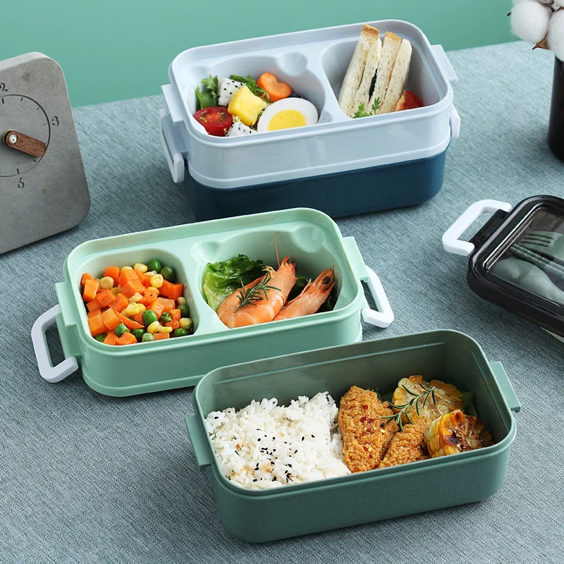 

Quality Sealed Food Storage Box Multilayer Lunch Box Bento Box for School Kids Office Worker Microwae Heating Lunch Container