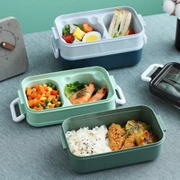 quality sealed food storage box multilayer lunch box bento box for school kids office worker microwae heating lunch container