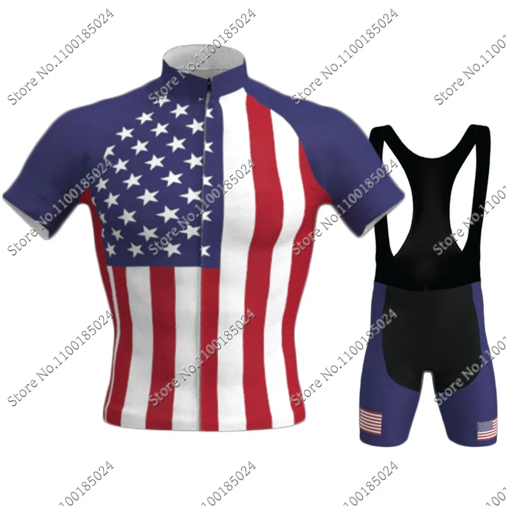 

Комплект трикотажных изделий для велоспорта национальной сборной США 2022, велосипедная одежда, рубашки для шоссейного велосипеда, костюм, в...