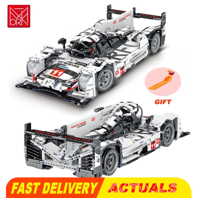 

022012 1722 шт., Детский конструктор «гоночный автомобиль»