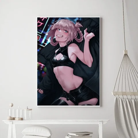 Аниме плакат Nanakusa Nazuna, ВИНТАЖНЫЙ ПЛАКАТ, художественная картина для дома, наклейка на стену ванной комнаты, маленький размер