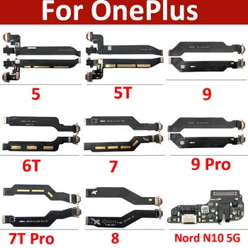 Original USB Charging Port Connector Board For Oneplus 5 5T 6 6T 7 7T 8 9 Pro 9R Nord N10 5G Charging Socket Headphone AudioJack 1
