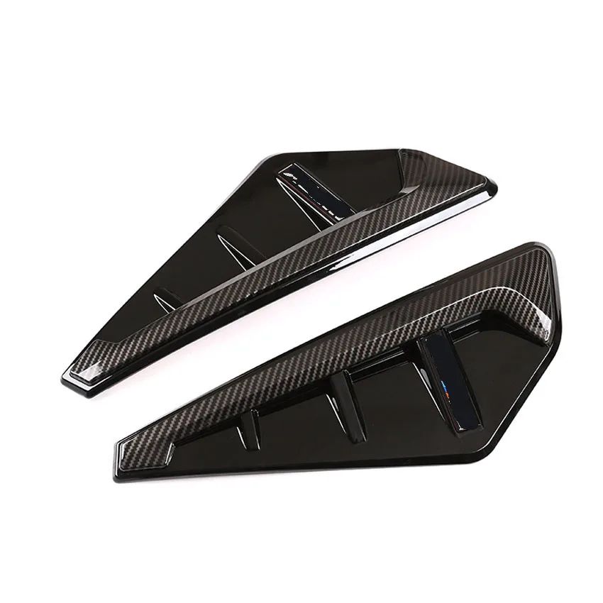 

Для BMW X5 G05 X5M 2019-2021 2022 2023 ABS черный/серебристый/углеродный вид 2 шт. декоративные наклейки на боковое крыло автомобиля, Стайлинг автомобиля