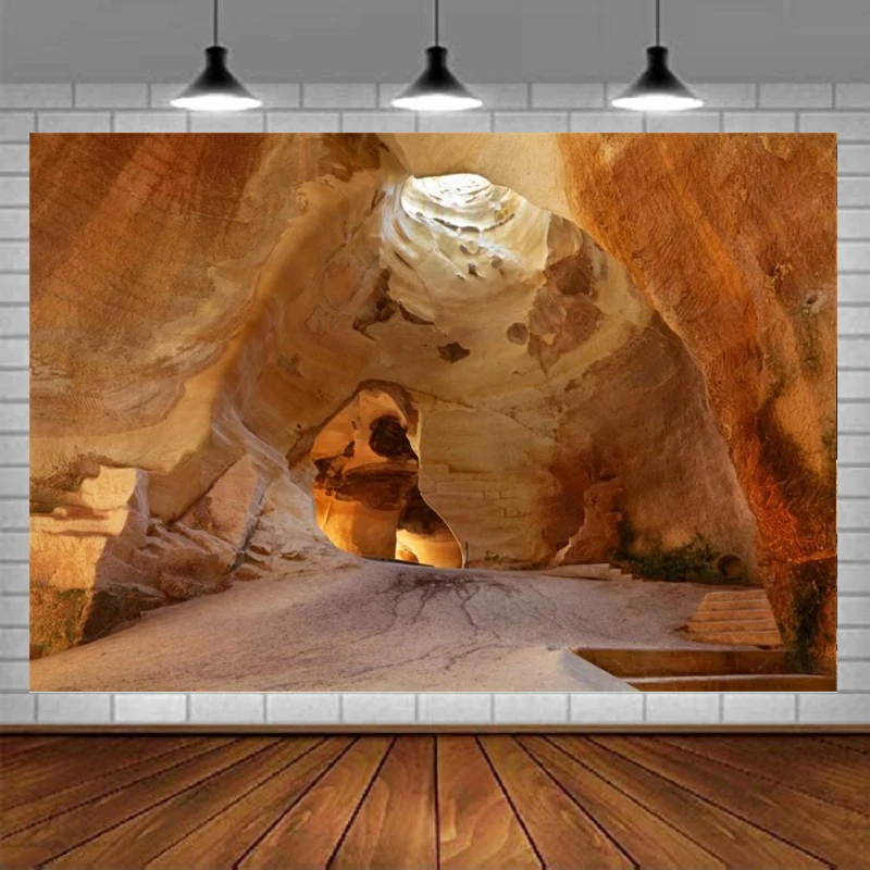 

Bell Cave Photography Backdrop For Nature Cavern Scenery Background Kids Adult Photo Booth Shoot Studio Props Banner Poster